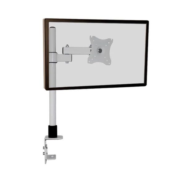 10-27" Steel Single Arm Lcd Tv Table Mount Tilt 360 Rotate Monitor Desktop Stand Full Motion Bracket ,Adjustable
