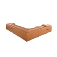 thumbnail image 5 of Titan Furnishings 8-Piece 2-Console 3-Power Reclining Leather Sectional in Brown, 5 of 12