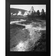thumbnail image 2 of Adams, Ansel 15x18 Black Modern Framed Museum Art Print Titled - Stream winding back toward geyser, Central Geyser Basin, Yellowstone National Park, Wyoming, ca. 194, 2 of 5