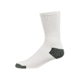 thumbnail image 2 of 12 Pairs Crew Socks Cotton Unisex Athletic Sport Workout Compress Running Comfort Cozy Sweat-absorbing Anti-Slip Comfy Solid Soccer Chicano Value Pack, 2 of 2