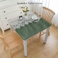 thumbnail image 2 of nygtbtfer Fitted Tablecloth Elastic Edged Table Cover, on Wipeable Table Cloths for Kitchen Dining Party Fit up Tables,Spring and Green, 2 of 7