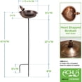 thumbnail image 3 of Achla HBB-01-S Heart shaped Birdbath with stand, 3 of 3
