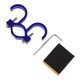 thumbnail image 1 of Gancho colgante para motocicleta Arco Soporte para casco de motocicleta Equipaje Bolsa para scooters bicicletas Aleación de aluminio Azul 1 juego llave hexagonal junta 78.5mm, 1 of 7