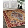 thumbnail image 2 of Ahgly Company Indoor Round Mid-Century Modern Light Copper Gold Oriental Area Rugs, 3' Round, 2 of 6