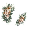 thumbnail image 3 of 2x Arco de Boda, Flor Artificial, Botín Floral, Arco Decorativo de Boda, Corona de Rosas para Fondo de Pared, Mesa de Vacaciones estilo B, 3 of 8