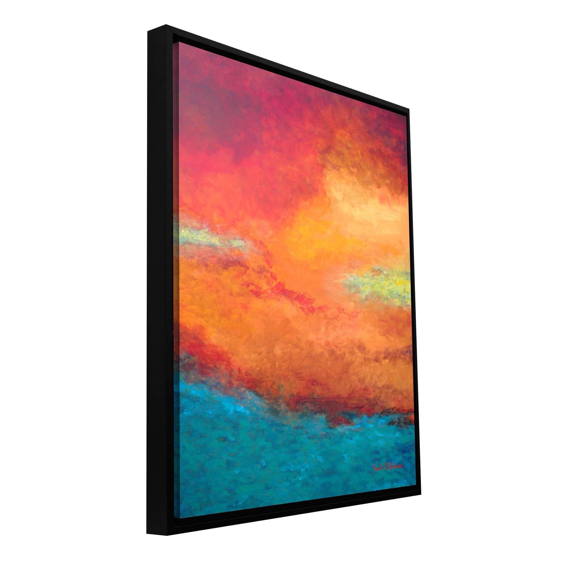 Herb Dickinson "Lake Reflections II" Floater-Framed Gallery-Wrapped Canvas