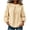 Beige, variant on yillto Womens Top Puff Long Sleeve Textured Fashion Shirts Solid Color Loose Lightweight Sweatshirts
