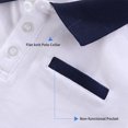 thumbnail image 3 of LittleSpring Little Boys White Polo Shirt Short Sleeve School Uniform Summer Polo T Shirt Solid Size 6, 3 of 6