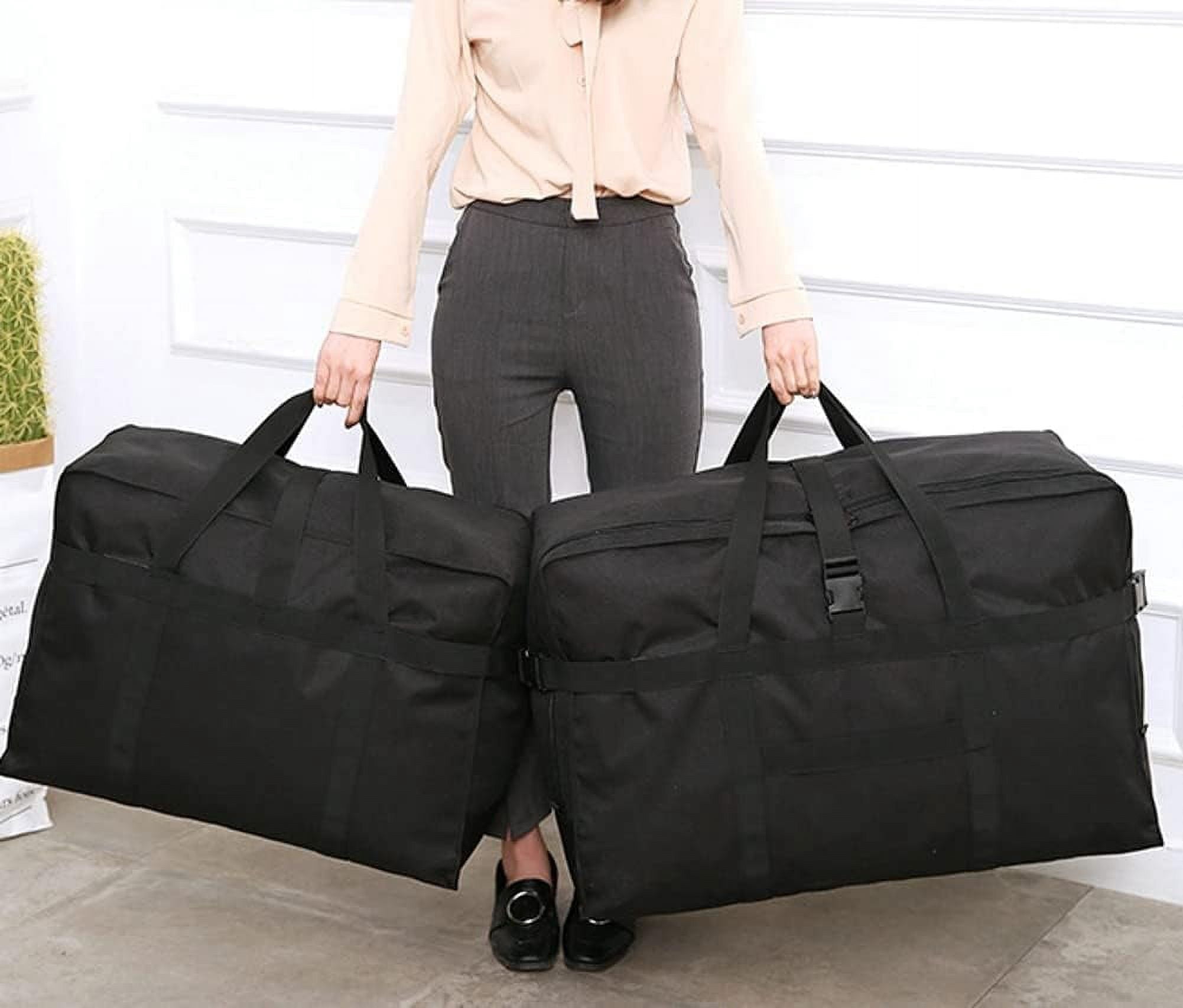 HMSHA Travel Duffel Bag Foldable Personal Item Bag Men Large Capacity Carry On Bags for Airplanes Women Waterproof Weekender Bag