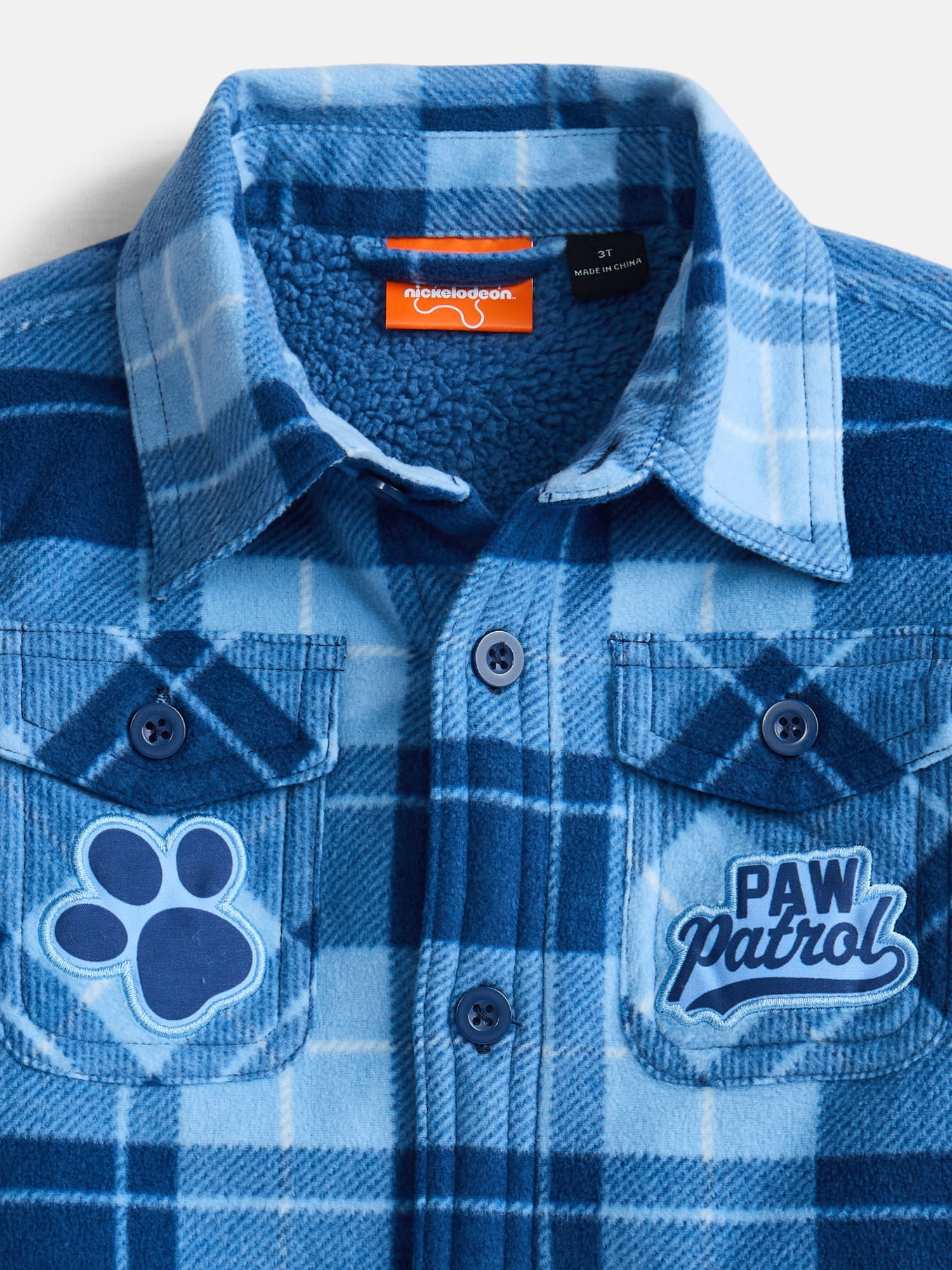 PAW Patrol Toddler Boys Shacket with Long Sleeves, Sizes 2T-5T