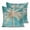 Aqua, Tan, Ivory, variant on 16x16 Pillow Covers Set of 2, Teal Summer Palm Tree Square Throw Pillow Covers for Couch/Sofa/Living Room, Coastal Beach Tropical Botanical Vintage Decorative Soft Pillowcases for Couch
