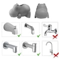 thumbnail image 6 of Every Moment Counts Baby Bathtub Faucet Cover, Bathtub Faucet Baby Shower Protection Cover, Baby Bath Spout Cover, Soft Silicone Bathtub Faucet Safety Toys with 2 Small Toys, Universal Fit, Gray, 6 of 9