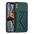 thumbnail image 3 of for iPhone XS Max Wallet Case with Card Holder, Elegant Durable PU Leather Protective Magnetic Closure Flip Phone Cover Kickstand RFID Blocking for Women Girls for iPhone XS Max, Green, 3 of 9