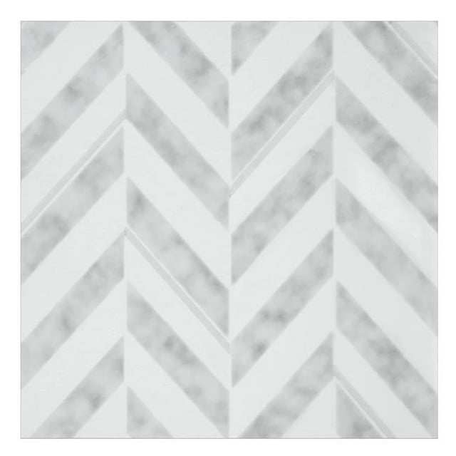 Achim RTFTV61020 12 x 12 Po Carreaux de Plancher de Luxe Rétro Autocollants à Peler et Coller en Vinyle, Chevron