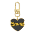 thumbnail image 1 of Logo advertencia Llavero de metal en forma de corazón dorado, 1 of 3