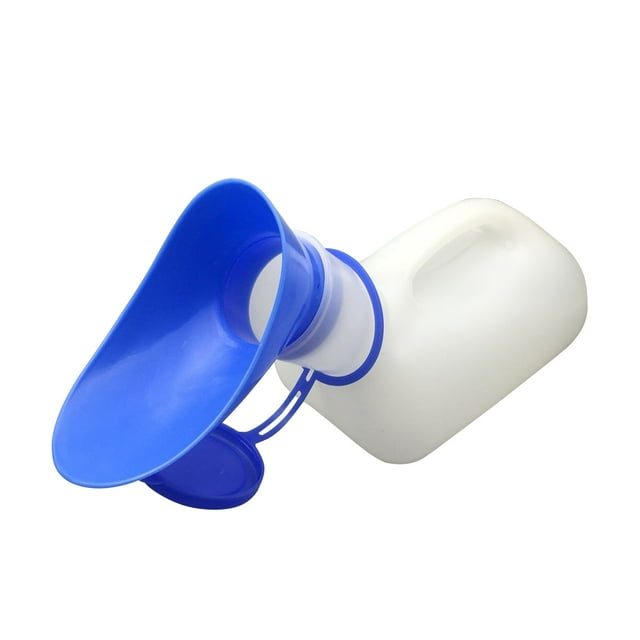 Urinal Bottle Female Funnel Pee Urine Urinals Bed Hospital Travel Lid