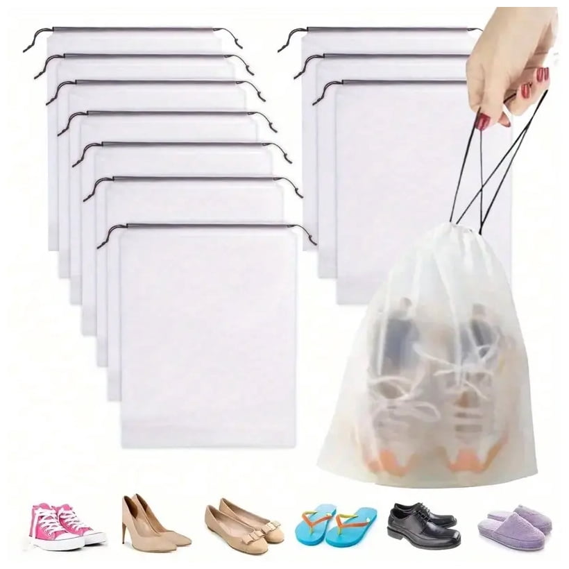 Typpkmm | Foldable 5/10/ Portable Shoe Drawstring Eco Storage Bag 20PCS