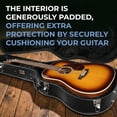 thumbnail image 2 of Dreadnought Acoustic Guitar Hardshell Case with Accessory Compartment - Black, 2 of 6
