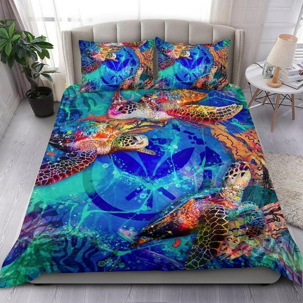 Juego de Funda Nórdica Hawai Polinesia - Coral Treasure