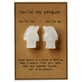 thumbnail image 1 of Simpático pingüino de cuarzo rosa — «Eres mi pingüino para siempre» y «Amistad». Un detalle para un ser querido o un amigo, tanto para él como para ella, 1 of 3