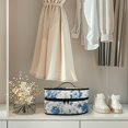 thumbnail image 4 of HELLHERO Dustproof Travel Iron Storage Bag Blue Peony Branch Universal for Most Iron with Zipper Handle, Case Only, 4 of 6