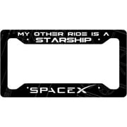 SpaceX Starship Aluminum License Plate Frame
