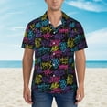thumbnail image 2 of Haiem Graffiti Art Printed Hawaiian Shirt for Men - Men’s Casual Beach Summer Shirts - Stretch Fabric with Modern Fit-3X-Large, 2 of 7