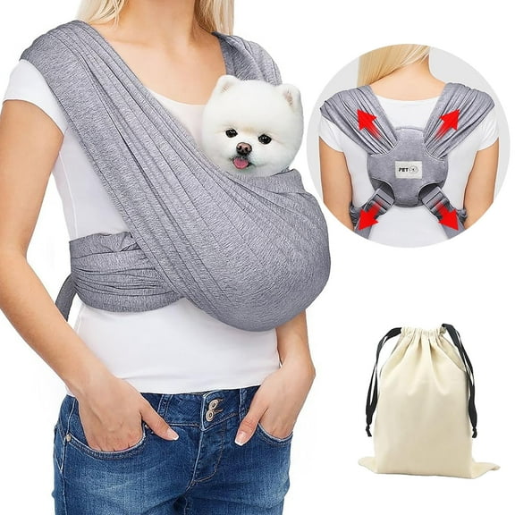 GOUWAN Dog Sling Carrier for Small Dogs Backpack Adjustable Hands Free Front Sling Dog Carrier