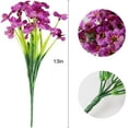 thumbnail image 6 of Sinhoon 18 Bundles Artificial Flowers Outdoor UV Resistant Faux Flowers No Fade Fake Plastic Plants Garden Porch Window Box Decorating ( Purple ), 6 of 7