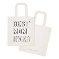 thumbnail image 2 of Modern Best Mom Ever Cotton Canvas Tote Bag, 2 of 5