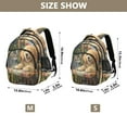 thumbnail image 4 of YAZAOO Backpack Fashio Paws and Petals Pattern Suitable Schoolbag Traveling Bag, 4 of 8