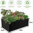 thumbnail image 2 of 4Pcs 8 Gallons Plant Growing Bags, Rectangular Nonwoven Fabric Breathable Grow Bags,for Flowers Vegetables, 2 of 5