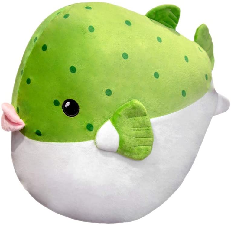 Cartoon Puffer Fish Doll Air Drum Fish 