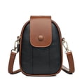 thumbnail image 1 of Mini BOLSA DE TELÉFONO con solapa europea para mujer, monedero ovalado de cuero PU suave, Beige, azul, billetera de llaves, monedero, bolsos de mensajero casuales de calle Fivean unisex, 1 of 2