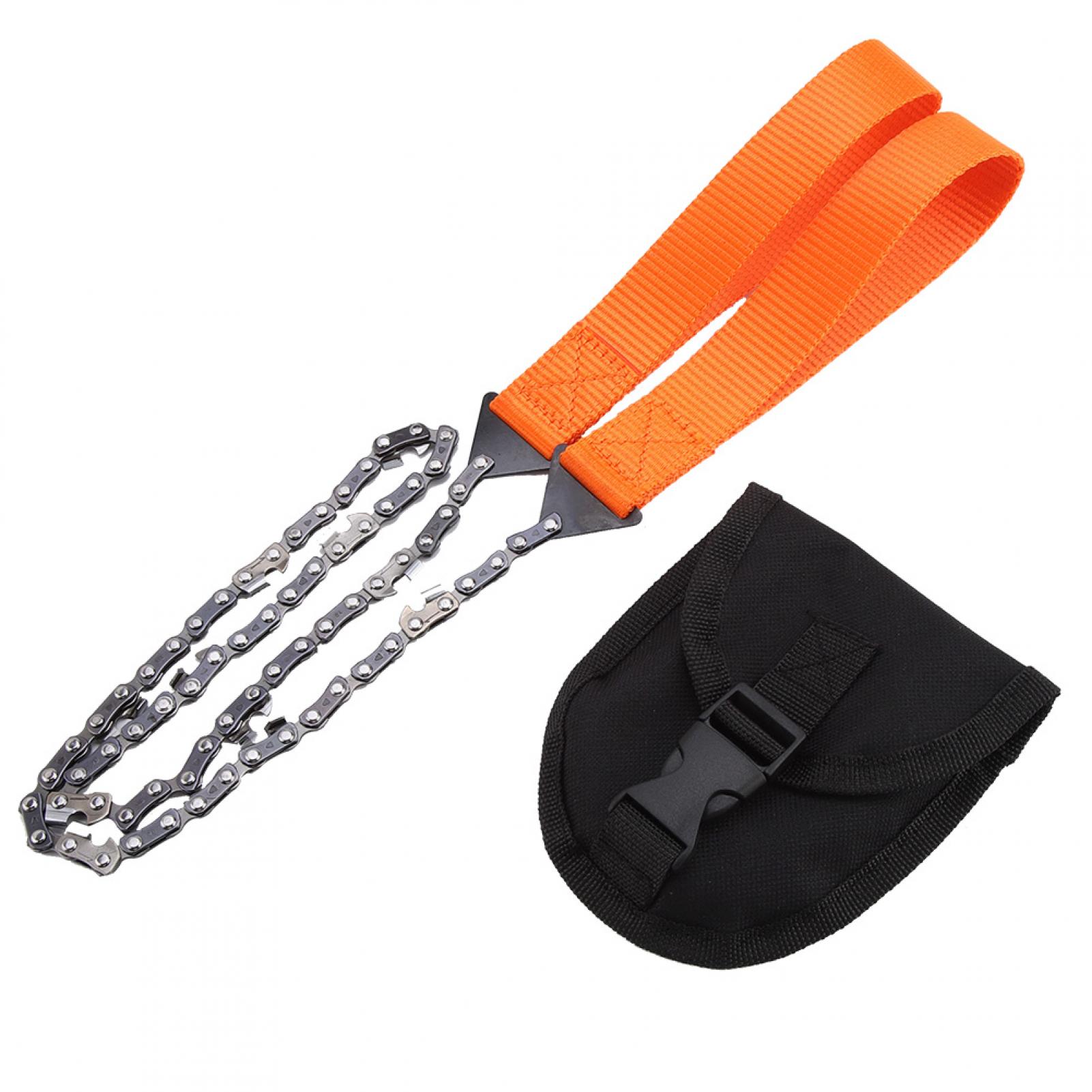 ANGGREK Outdoor Emergency Chain Saw,Portable Handheld Survival Chain