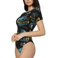thumbnail image 2 of Balery Cool Off-Road Vehicle Women's Short Sleevee Crew Neck Bodysuit Tops Short Sleeve Tops Basic-X-Large, 2 of 9
