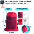 thumbnail image 3 of Tent Bag. For Inflatable Mattress, Flip, Bleacher, Booster Seat, Dog Bed, Moving 24”x14” RED, 3 of 8