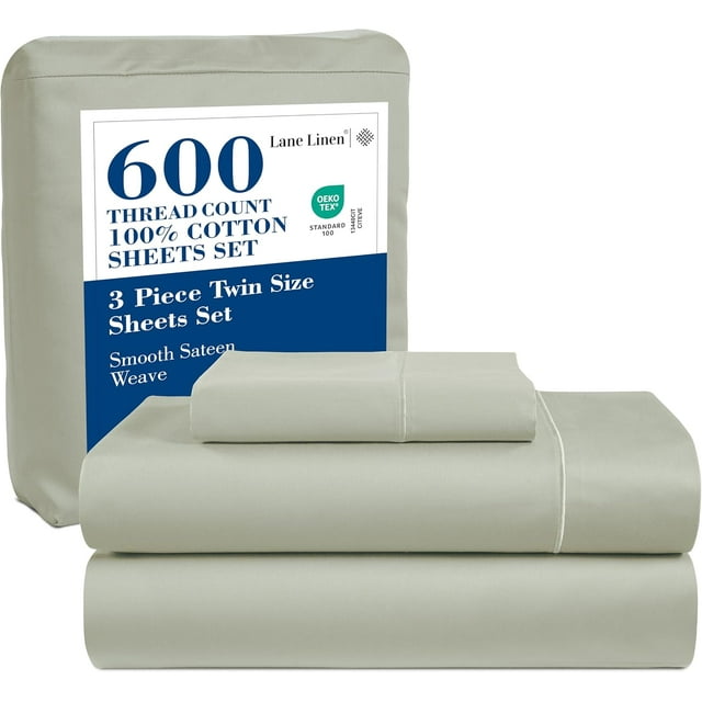 Softest Cotton Sheets Double Sheet Set Pc Set Thread Count Sateen Bedding Deep Pocket Sheets Cooling Sheets Double Size Sheets Breathable Bed Set ()