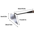 thumbnail image 3 of Weeding Puller Tool, InsCrazy Thickening Manganese Steel Triangular Hoe Ploughing Loosening Artifact Trenching Fertilization Pointed Agricultural Vegetable Planer Opening, 3 of 8