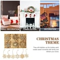 thumbnail image 4 of BESTYASH 24pcs Wooden Snowflake Hanging Decorations for Christmas Party Holiday Home Decor, 4 of 4