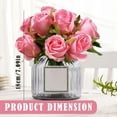 thumbnail image 4 of Barhoo Pink Flowers Clearance! Artificial Roses Flowers with Stems Silk Rose Bouquet Valentine's Day Decorations for Wedding Bridal Home Table Mom Birthday Decor () Pink Roses Clearance Sale, 4 of 9