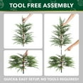 thumbnail image 5 of Stephan Roberts Pre-Lit 4 ft Artificial Christmas Tree with 100 Warm White LED Lights, Realistic PE Branch Tips, and Decorative Resin Pot Base – Battery Operated, 5 of 17