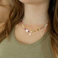thumbnail image 6 of Turandoss Colorful Initial Beaded Heart Choker Necklaces for Women Girls Letter A-Z Cute Kids Jewelry Trendy Personalized Birthday Gifts for Women Teen Girl, 6 of 9
