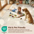 thumbnail image 4 of Design&I 8'x10' Washable Area Rug Beige Watercolor Cream Block Transitional Greige Neutral Plush for Living Room, Family Extra Large Skid-Resistant Low Profile, 4 of 7
