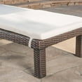thumbnail image 3 of Noble House Jamaica MultiBrown Wicker Chaise Lounge Cream Cushion (Set of 2), 3 of 14
