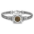 thumbnail image 3 of Diamond2Deal 925 Sterling Silver and Bronze Antiqued Widow's Mite Coin Bracelet for Women 7", 3 of 6