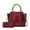 SD Fuchsia, variant on MKF Collection Miriam Women's Tote Handbag Croc-Embossed Vegan Leather Large Double Handles with Wallet by Mia K - Pink