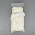 thumbnail image 2 of Ambesonne Victorian Bedding Set 4 Pcs, Retro Swirl Flowers, Queen, Beige White, 2 of 3