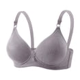 thumbnail image 2 of Bixock Plus Size Bra for Women No Underwire Wireless Seamless Tank Bra Fixed Cups Abjustable Wide Straps Thin Soft Support Everyday Women Under Wear, 2 of 6