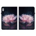 thumbnail image 2 of Dteck Case for Lenovo Tab M9 2024/2023 (TB-310FU), Leather Folio Cover with Card Slots, Multi-Angle Viewing Stand,Purple Peony, 2 of 4